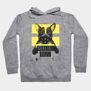 Rebel dog (yellow) Hoodie